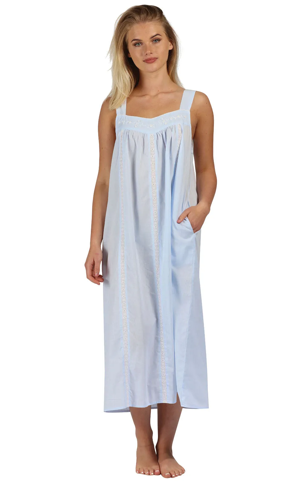 Meghan - Women's Sleeveless Cotton Nightgown sold by The 1 For U product image thumbnail 5