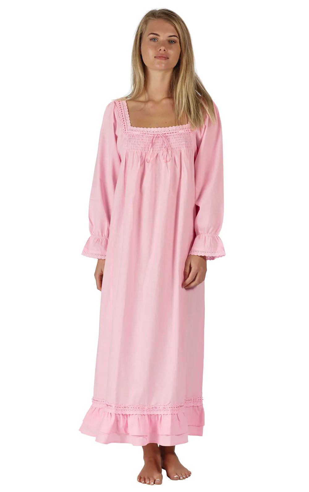 Martha - Women's Long Sleeve Cotton Nightgown sold by The 1 For U product image thumbnail 5