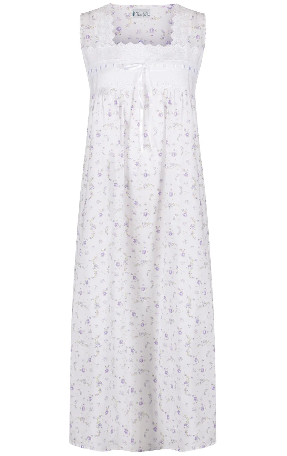 Laurel - Women's Sleeveless Cotton Nightgown sold by The 1 For U product image thumbnail 5