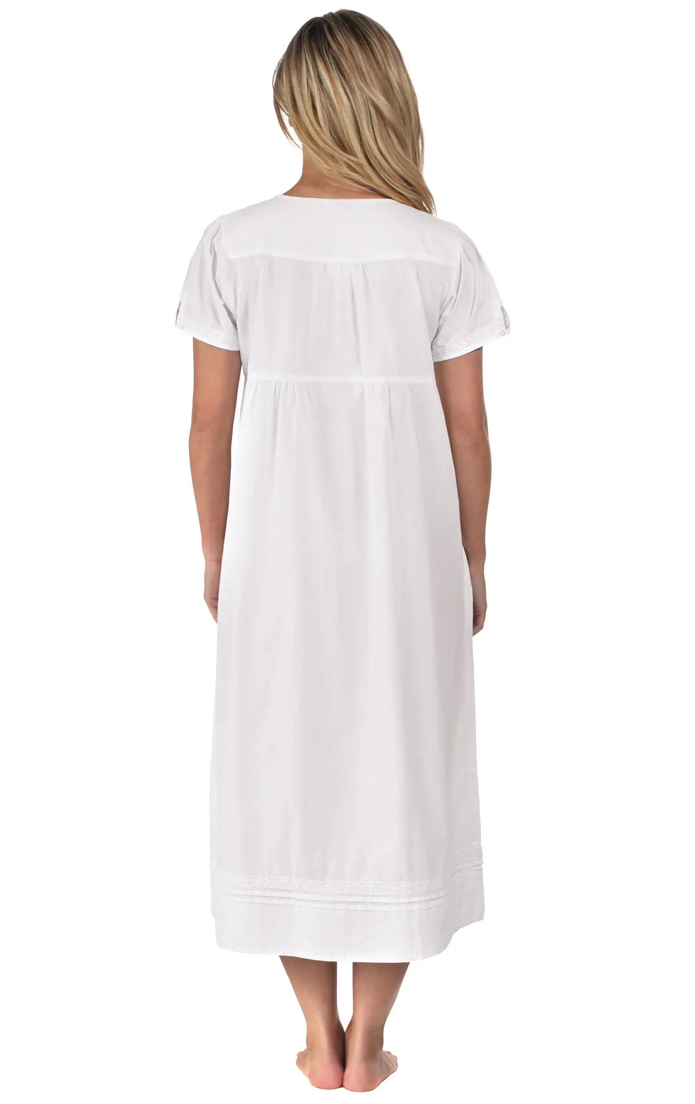 Lara - Women's Short Sleeve Cotton Nightgown sold by The 1 For U product image thumbnail 5