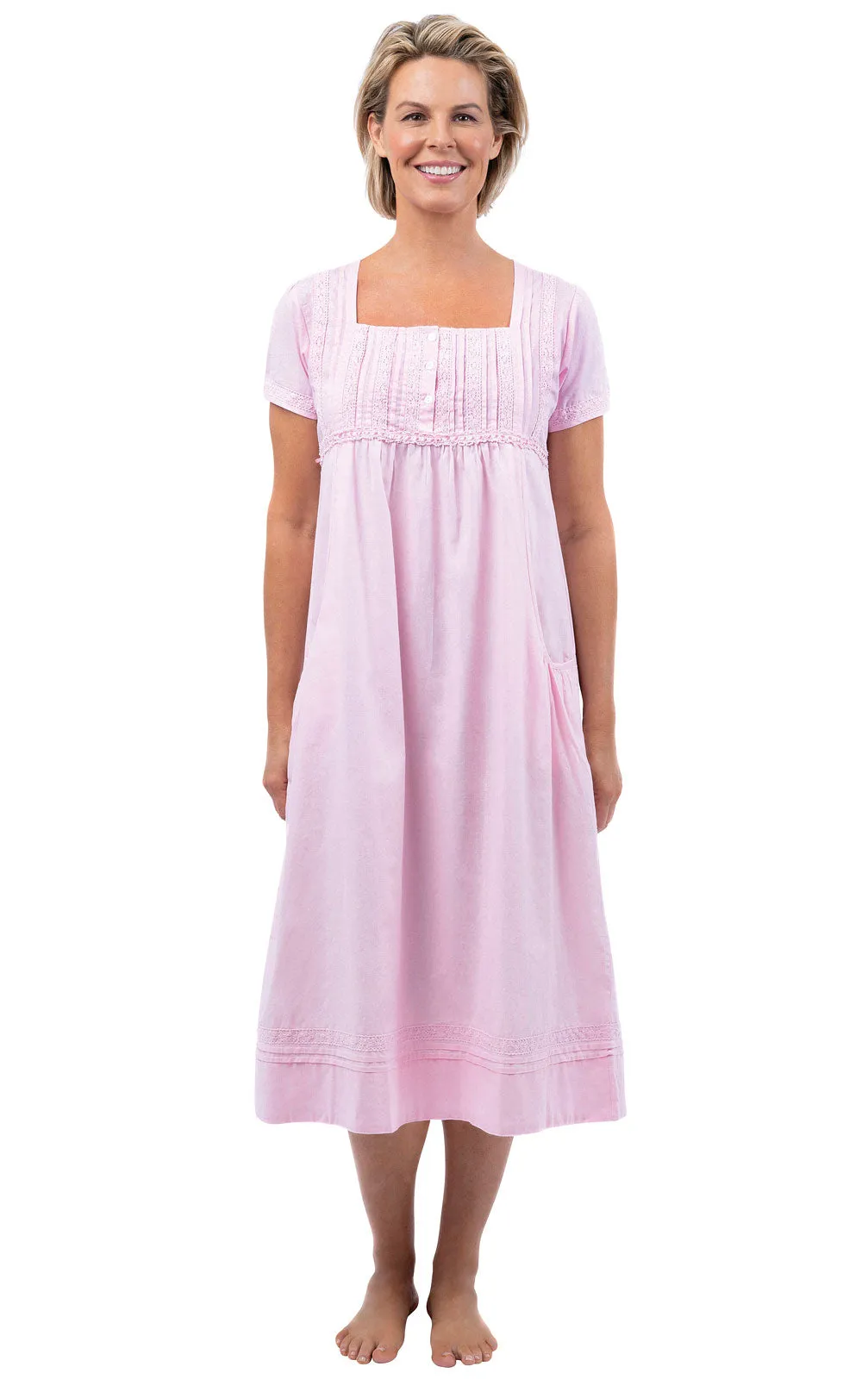 Lara - Women's Short Sleeve Cotton Nightgown sold by The 1 For U product image thumbnail 3