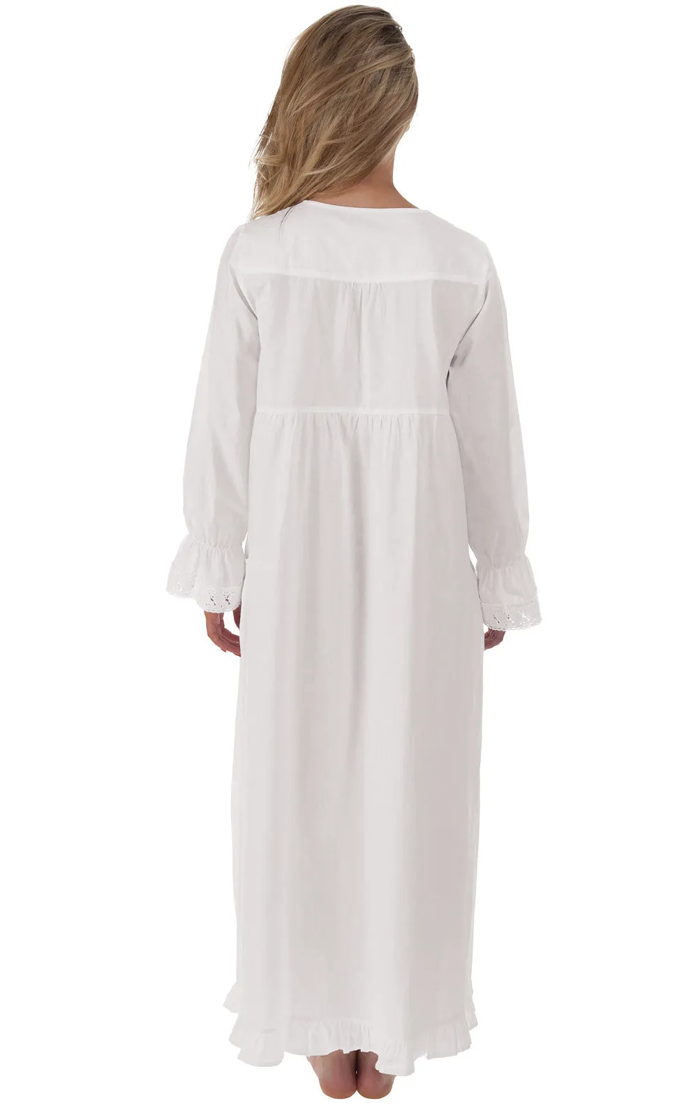 Isabella - Women's Long Sleeve Cotton Nightgown sold by The 1 For U product image thumbnail 2
