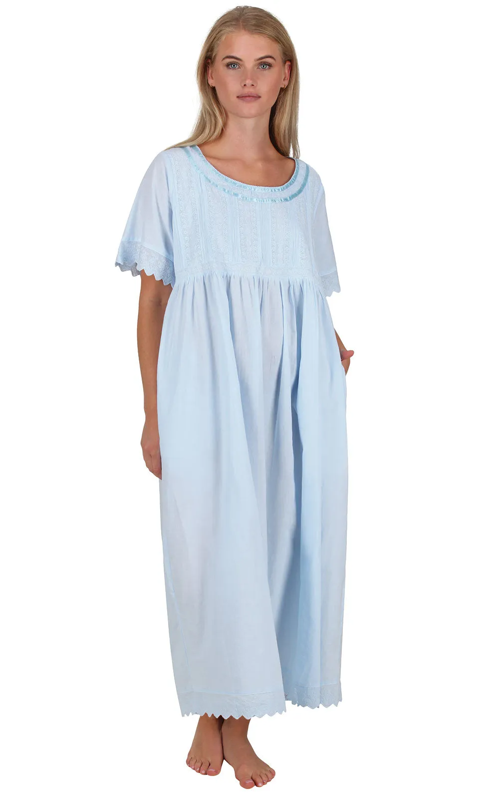 Helena - Women's Short Sleeve Cotton Nightgown sold by The 1 For U product image thumbnail 5
