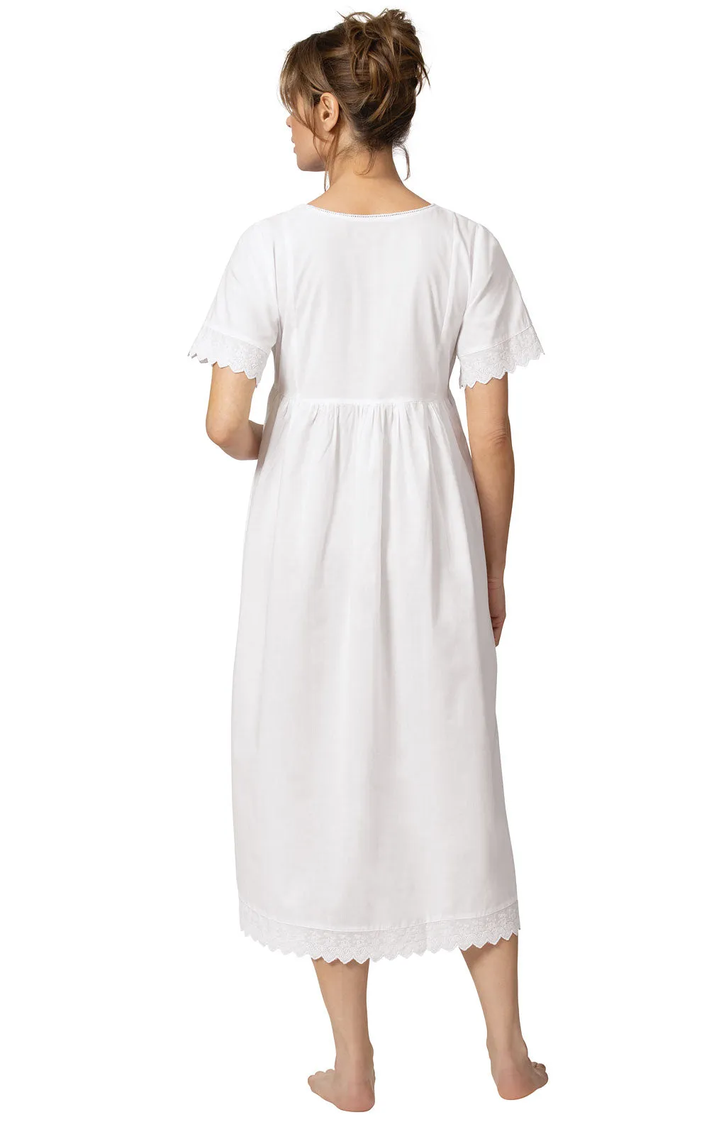 Helena - Women's Short Sleeve Cotton Nightgown sold by The 1 For U product image thumbnail 3