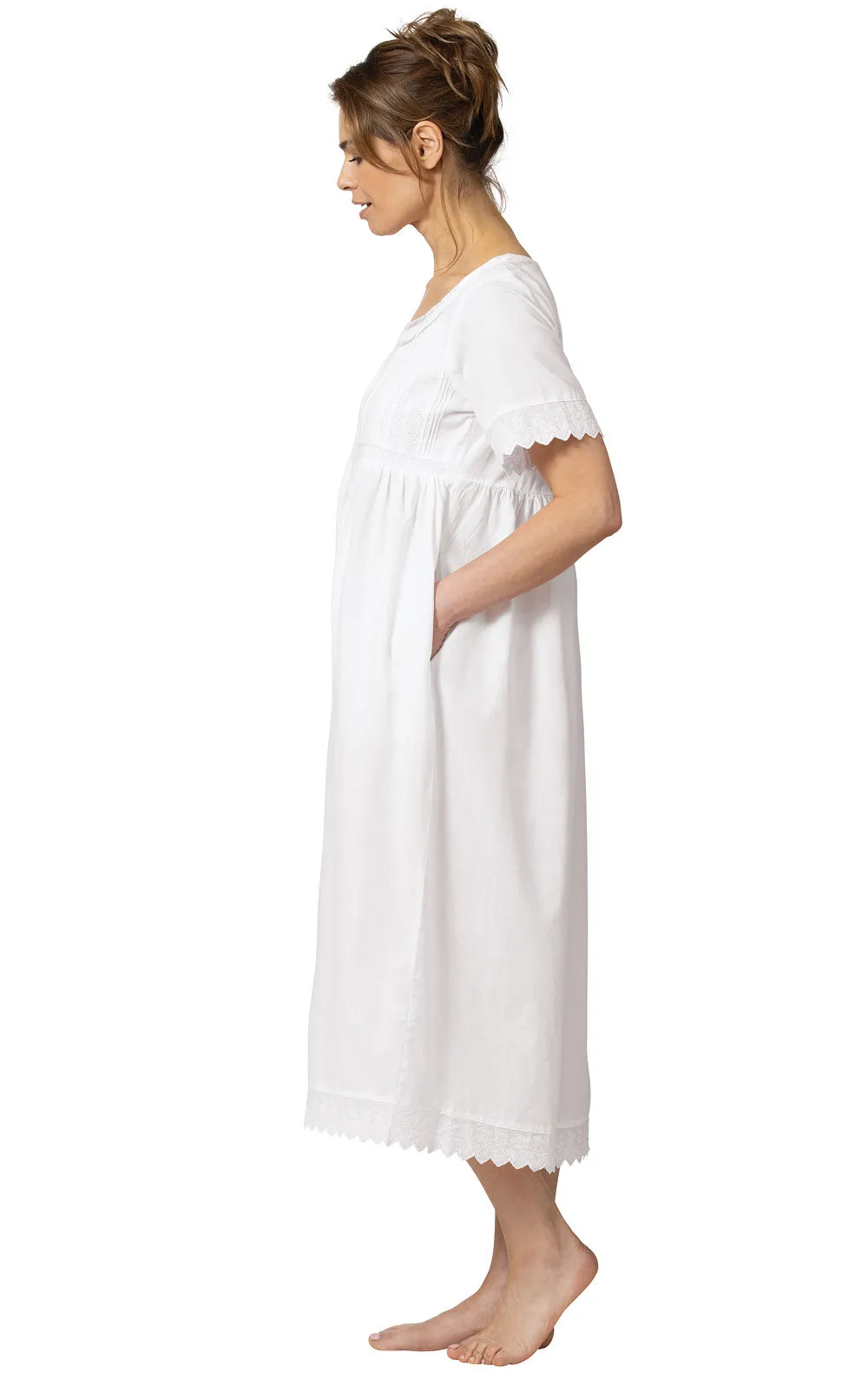 Helena - Women's Short Sleeve Cotton Nightgown sold by The 1 For U product image thumbnail 4