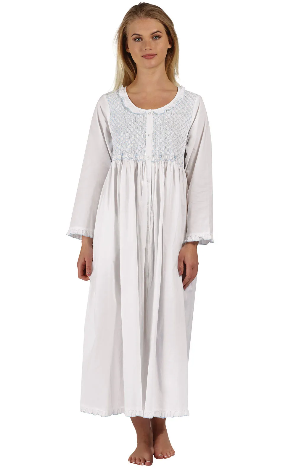 Elsa - Women's Long Sleeve Cotton Nightgown sold by The 1 For U product image thumbnail 2