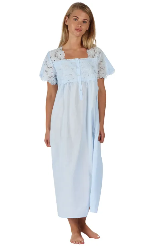 Elizabeth - Women's Short Sleeve Cotton Nightgown sold by The 1 For U