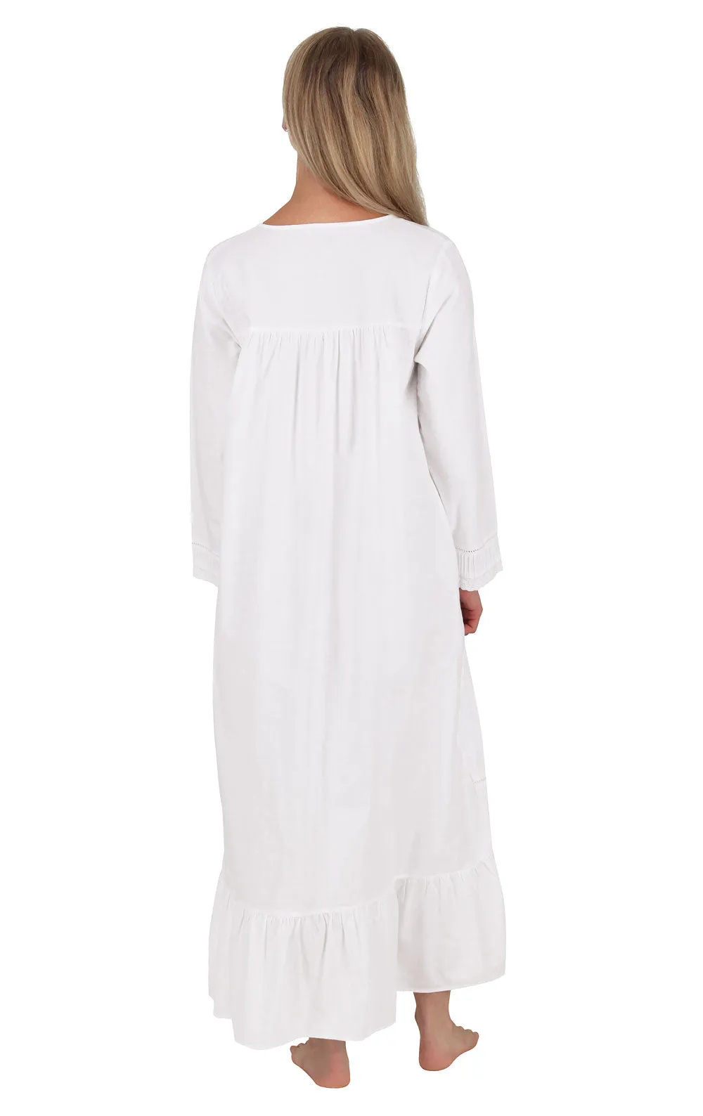 Charlotte - Women's Long Sleeve Cotton Nightgown sold by The 1 For U product image thumbnail 3