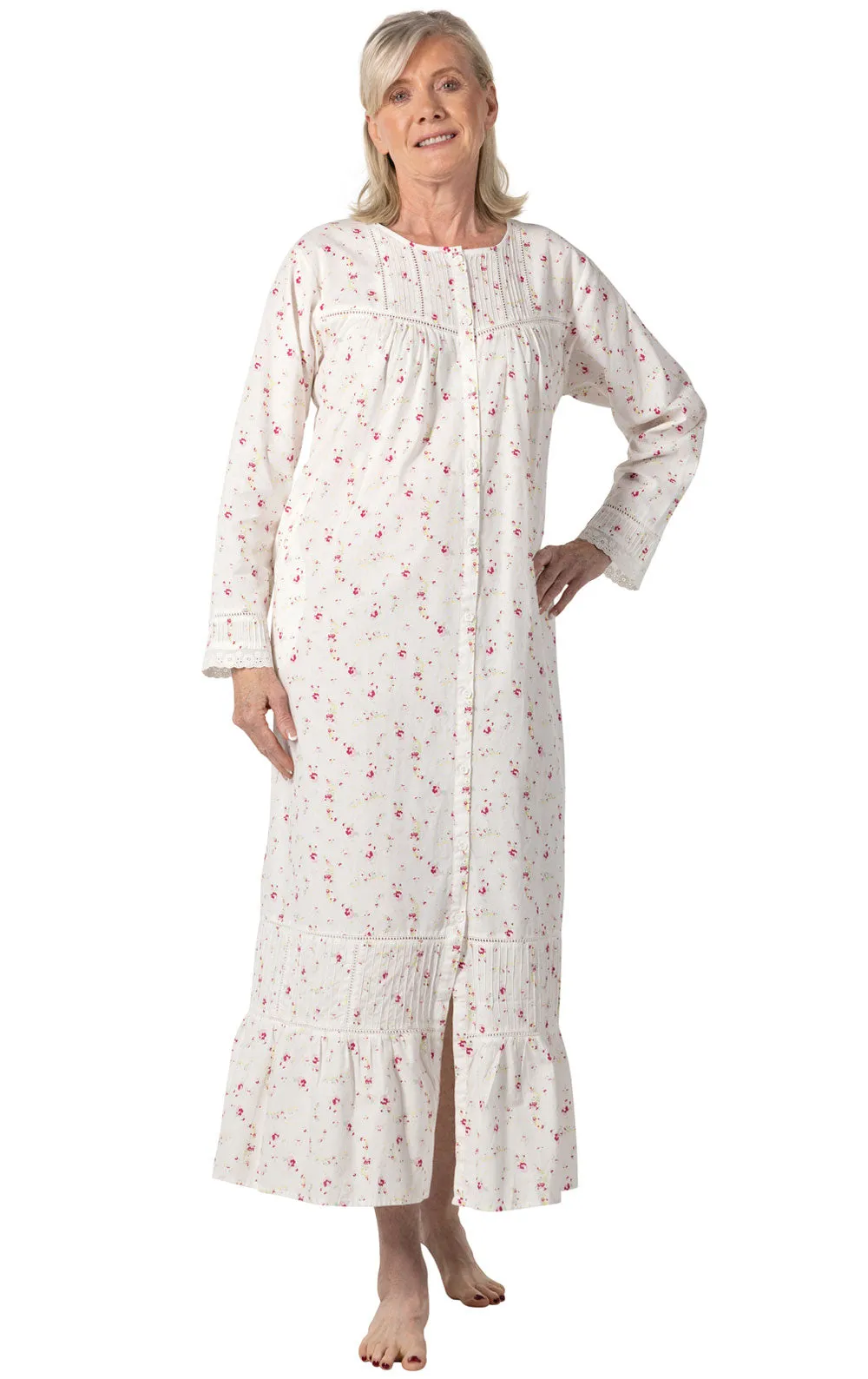 Charlotte - Women's Long Sleeve Cotton Nightgown sold by The 1 For U product image thumbnail 2