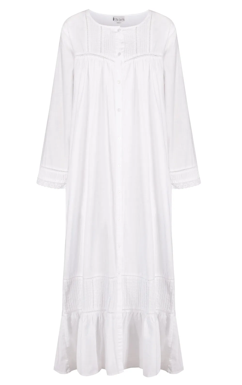 Charlotte - Women's Long Sleeve Cotton Nightgown sold by The 1 For U product image thumbnail 4