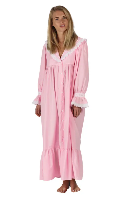 Ameila - Women's Long Sleeve Cotton Nightgown sold by The 1 For U