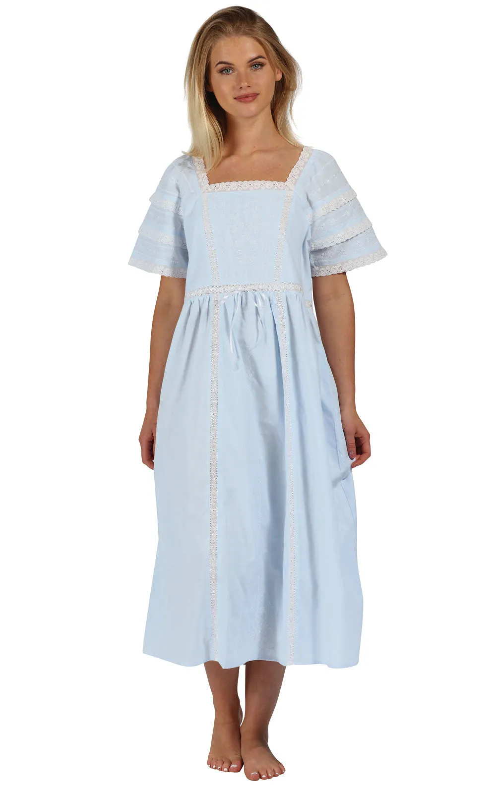 Amanda - Women's Short Sleeve Cotton Nightgown sold by The 1 For U