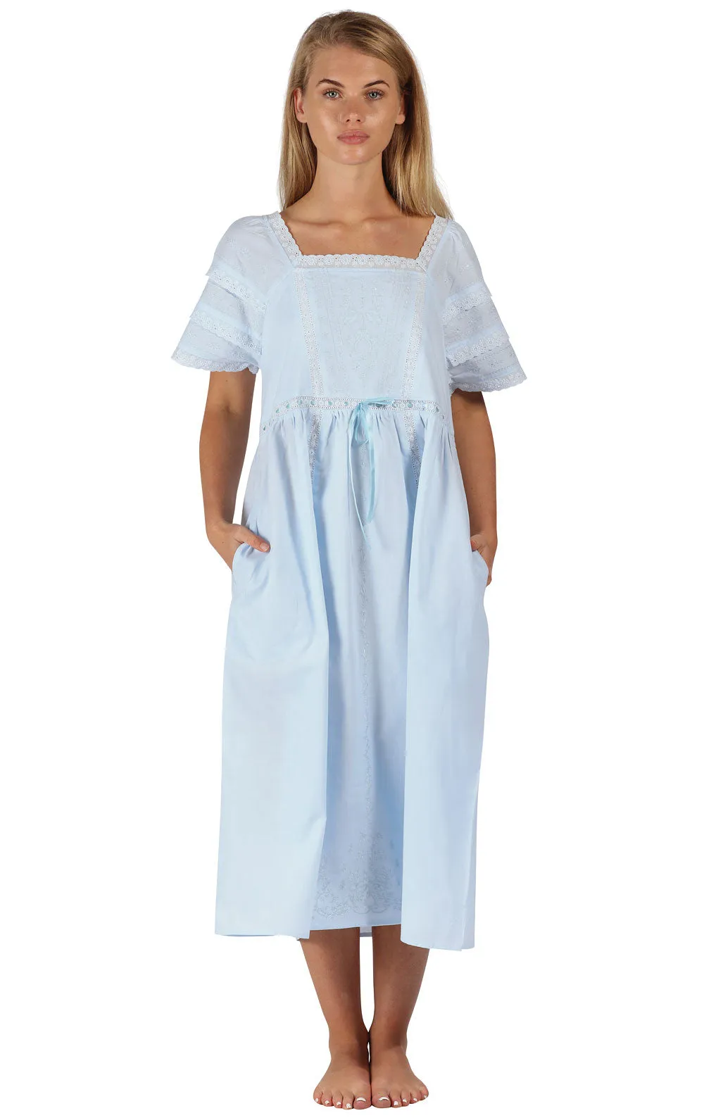 Amanda - Women's Short Sleeve Cotton Nightgown sold by The 1 For U product image thumbnail 5
