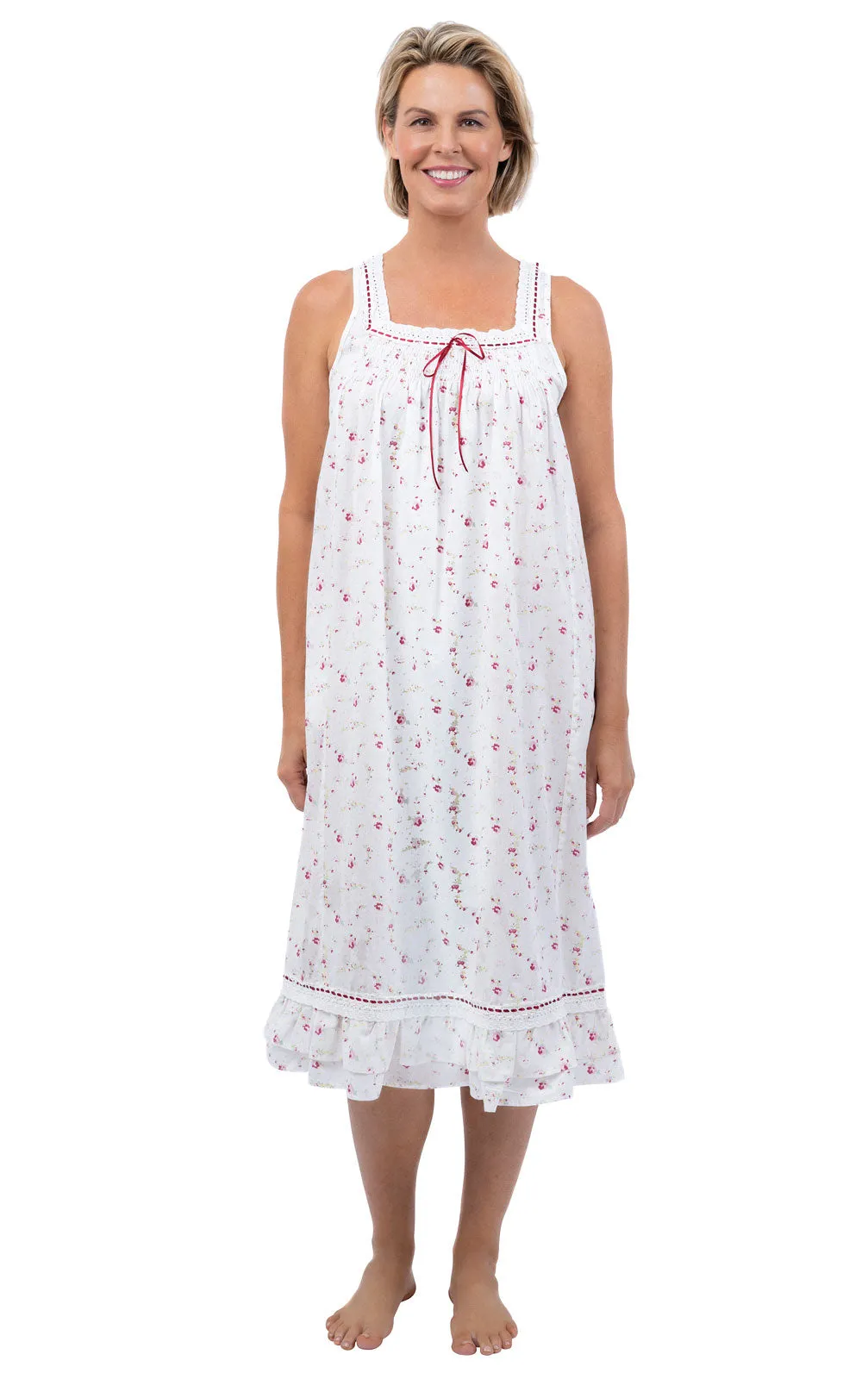 Eloise - Women's Sleeveless Cotton Nightgown sold by The 1 For U product image thumbnail 2