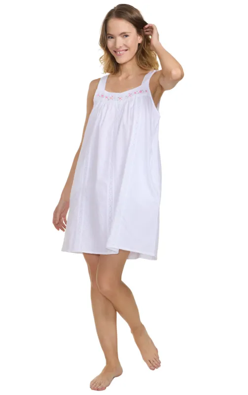 Meghan - Women's Sleeveless Cotton Nightie sold by The 1 For U