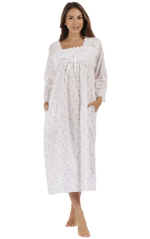 Laura - Women's 3/4 Sleeve Cotton Nightgown sold by The 1 For U