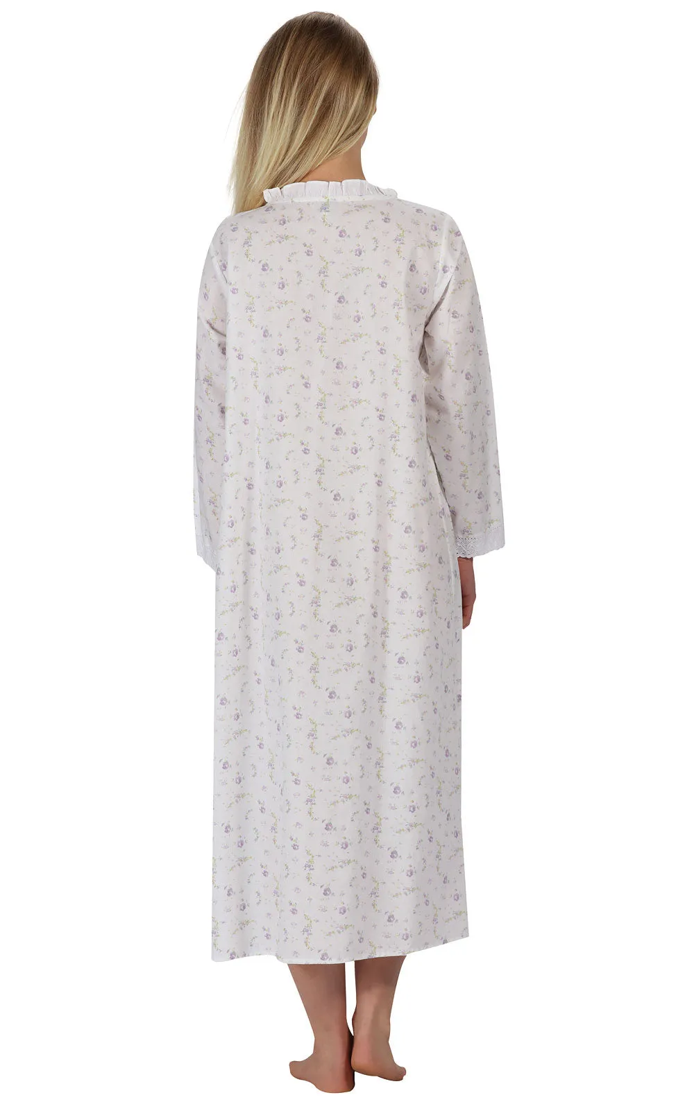 Annabelle - Women's Long Sleeve Cotton Nightgown sold by The 1 For U product image thumbnail 2