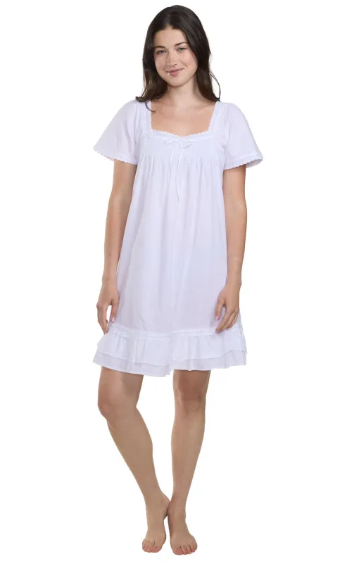 Evelyn - Women's Short Sleeve Cotton Nightie sold by The 1 For U
