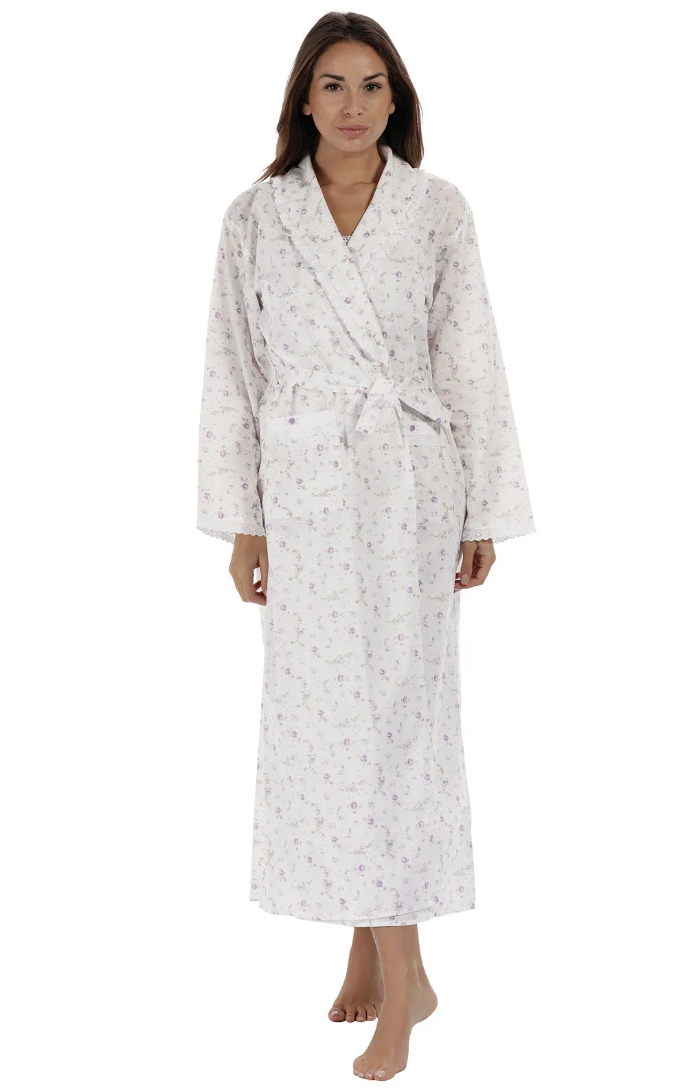 Abigail - Women's Long Sleeve Cotton Robe sold by The 1 For U product image thumbnail 2