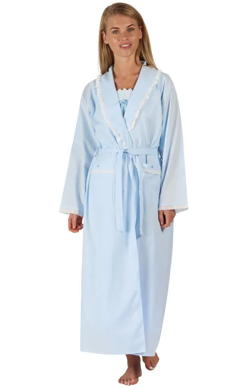 Abigail - Women's Long Sleeve Cotton Robe made by The 1 For U