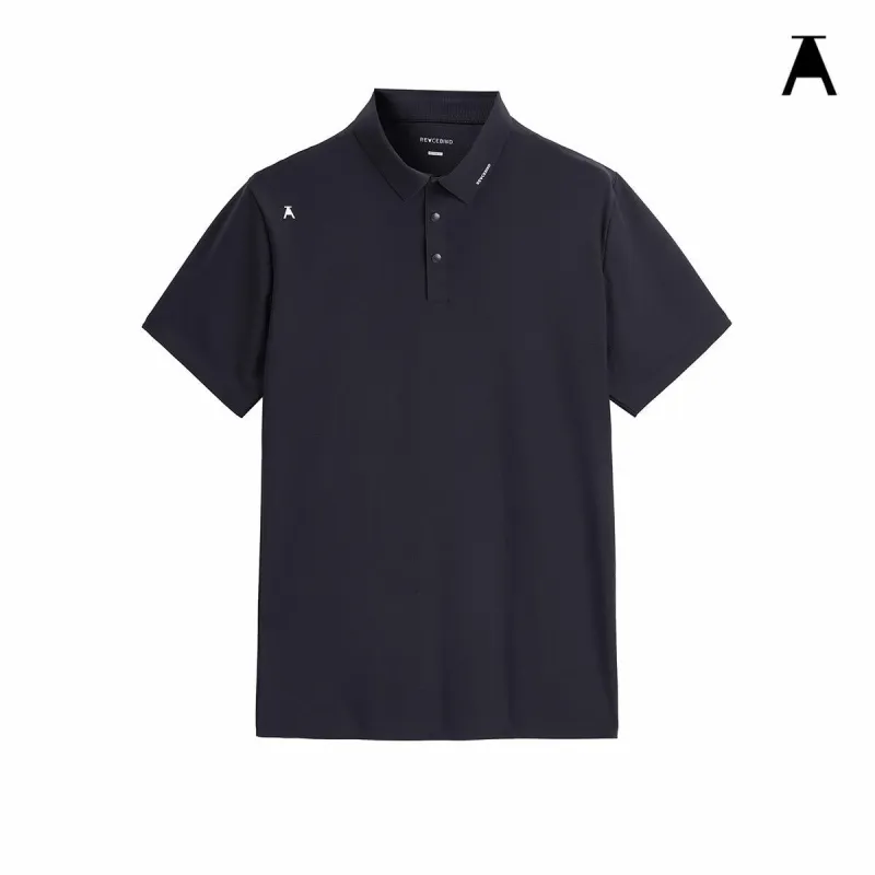 *US Final Sale* Men's Plain Black Polo Shirt sold by PEACEBIRD
