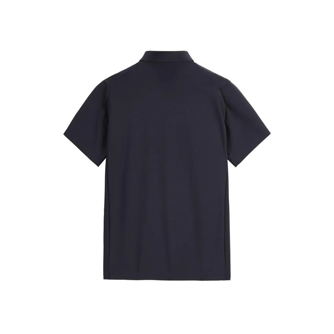*US Final Sale* Men's Plain Black Polo Shirt sold by PEACEBIRD product image thumbnail 2