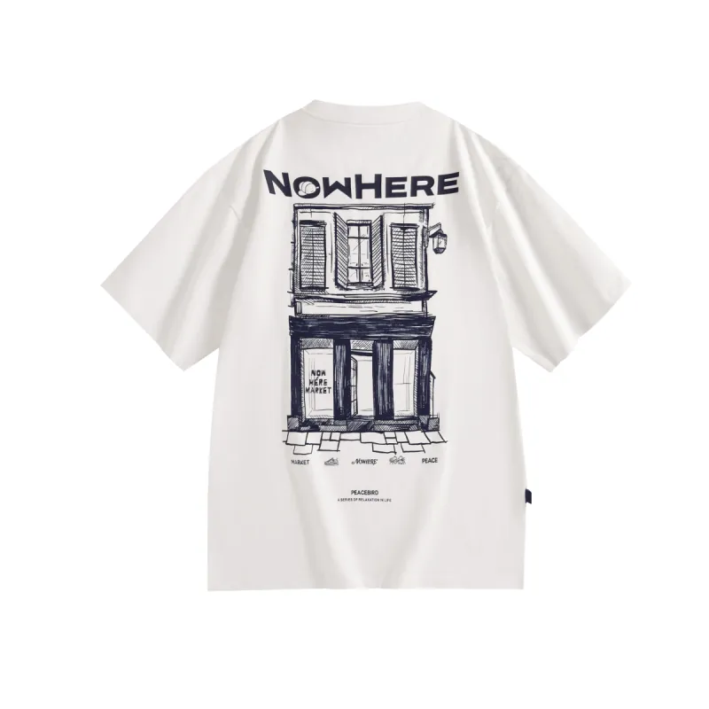 *US Only* Men's Nice.T Color-blocked Embroidery T-Shirt sold by PEACEBIRD