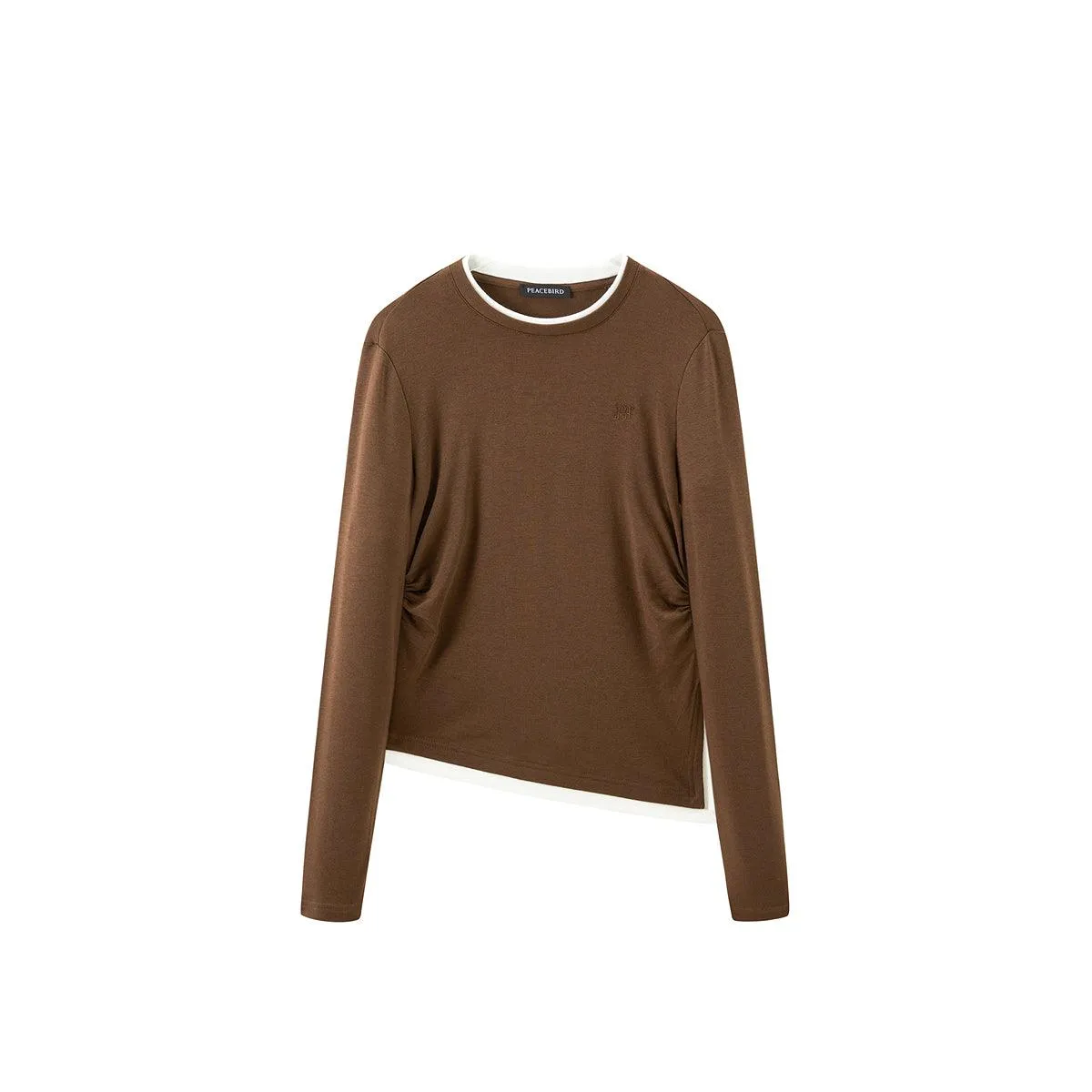 Women's Soft Lyocell Knitted T-shirt sold by PEACEBIRD