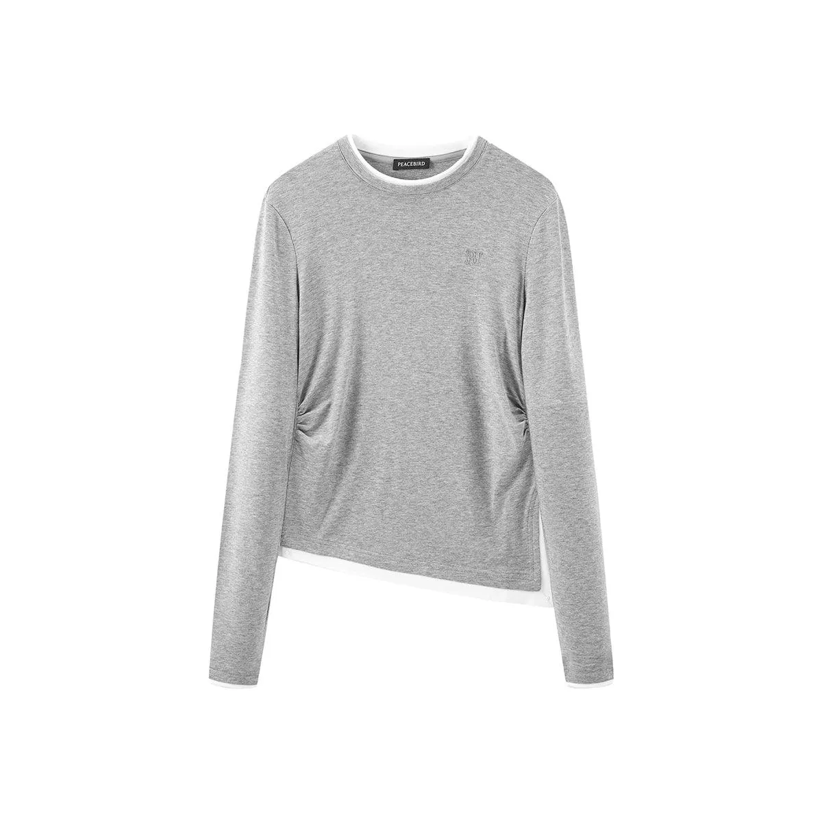 Women's Soft Lyocell Knitted T-shirt sold by PEACEBIRD product image thumbnail 2
