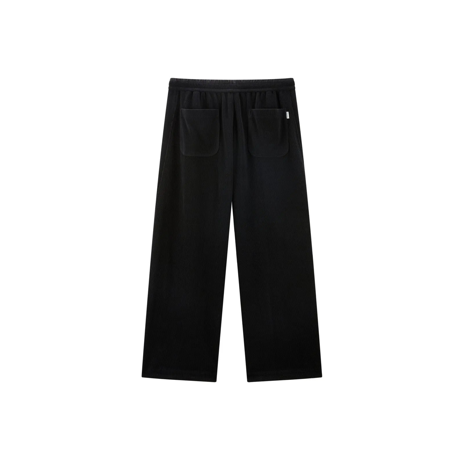 Men's Drawstring Textured Straight Pants sold by PEACEBIRD product image thumbnail 5