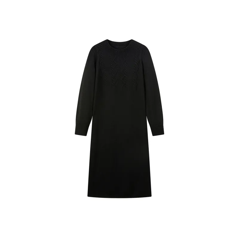 Women's Cable Knit Sweater Dress sold by PEACEBIRD