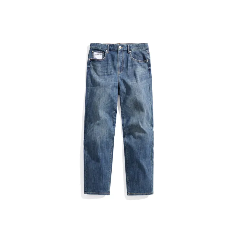 Men's Vintage Washed Straight Jeans sold by PEACEBIRD