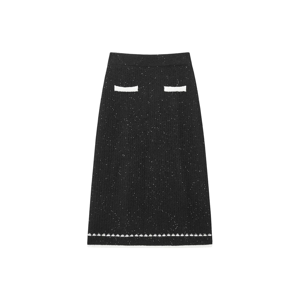 Women's Textured Midi Skirt sold by PEACEBIRD