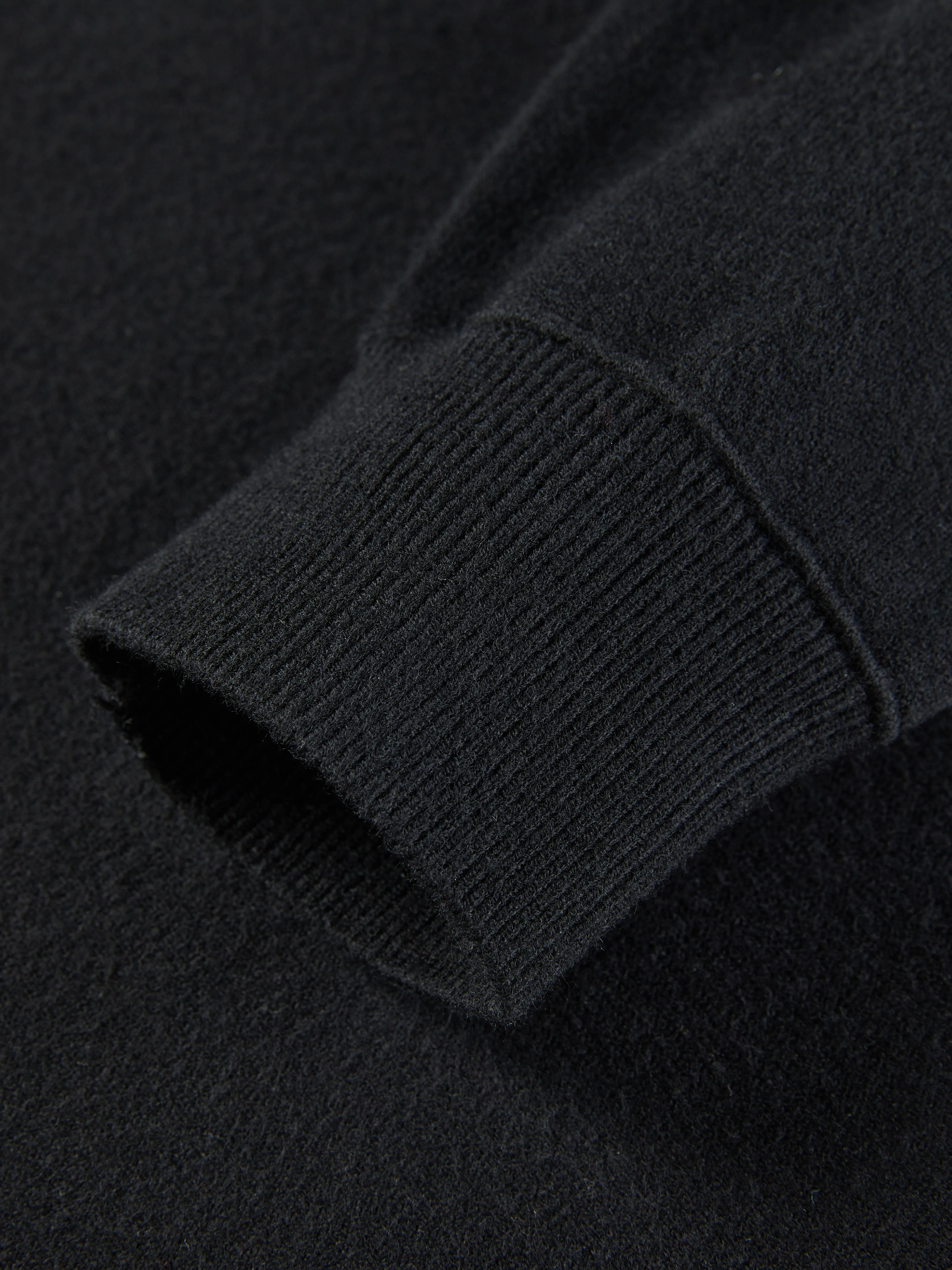 Men's Black Mock Neck Pullover sold by PEACEBIRD product image thumbnail 4