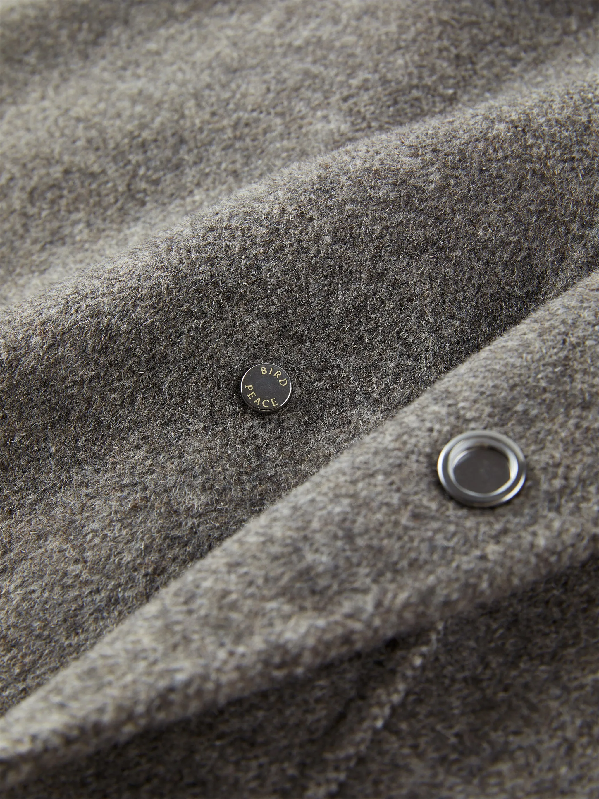 Men's Loose Fit Double-Faced Wool Coat sold by PEACEBIRD product image thumbnail 5