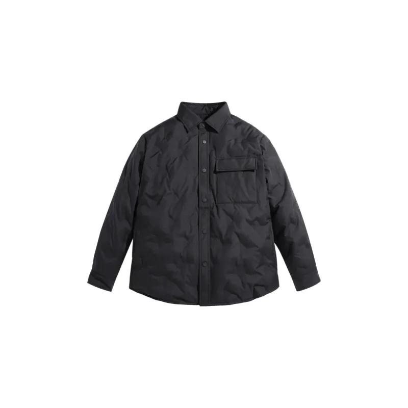 Men's Quilted Shirt Puffer Jacket sold by PEACEBIRD
