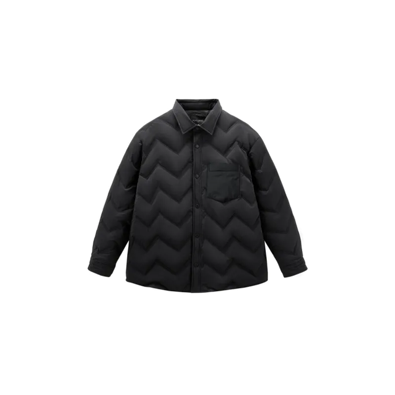 Men's Lightweight Shirt Puffer Jacket sold by PEACEBIRD