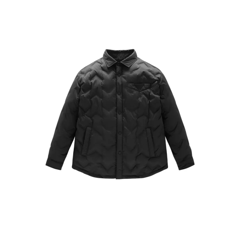 Men's Embossed Label Puffer Jacket sold by PEACEBIRD