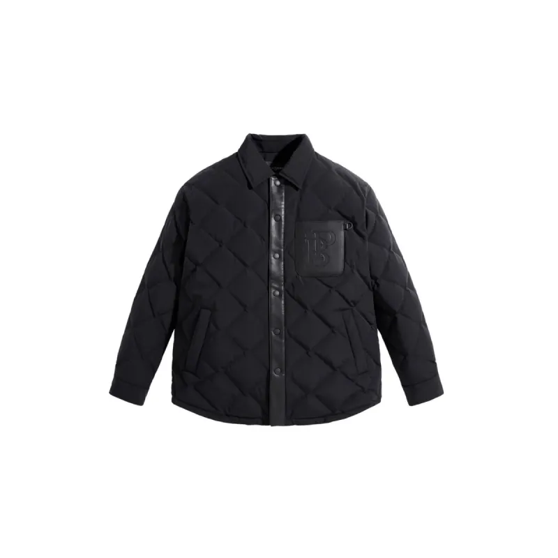 Men's Embossed Label Puffer Jacket sold by PEACEBIRD