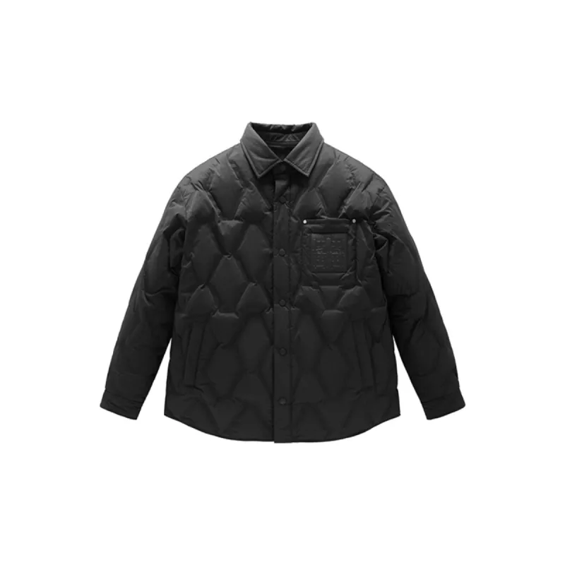 Men's Argyle Puffer Jacket sold by PEACEBIRD