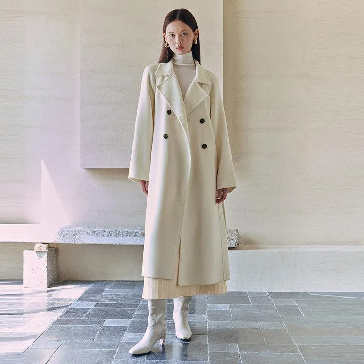 Women's Normcore Sheep Wool Coat sold by PEACEBIRD product image thumbnail 4