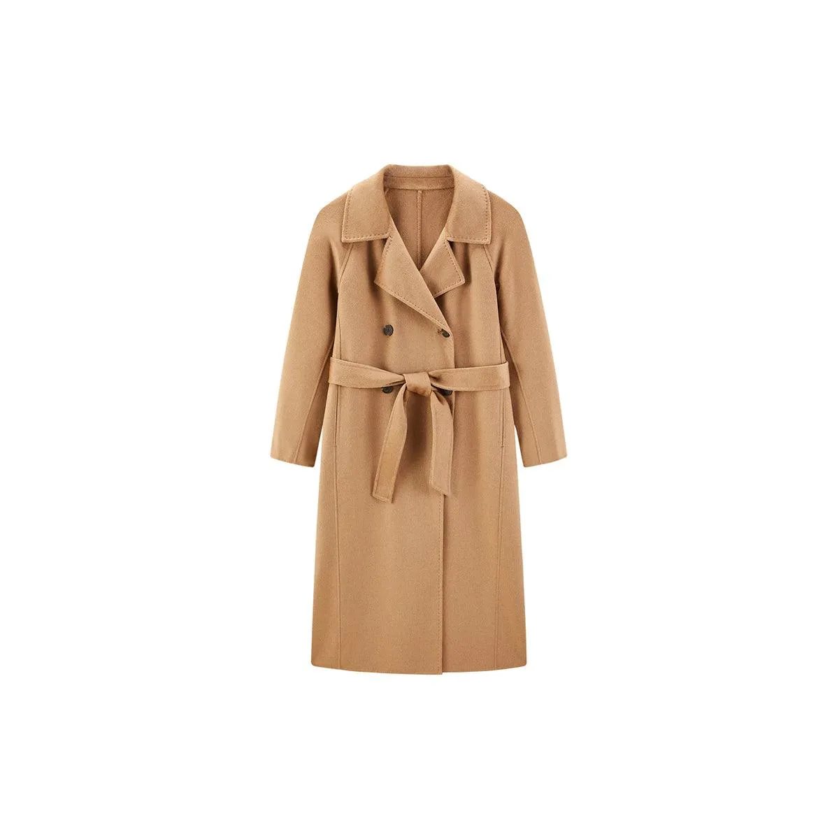 Women's Normcore Sheep Wool Coat sold by PEACEBIRD product image thumbnail 2