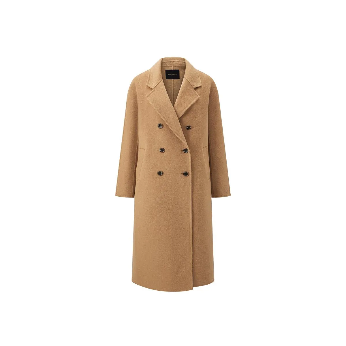 Women's Straight Double-faced Wool Coat sold by PEACEBIRD product image thumbnail 3