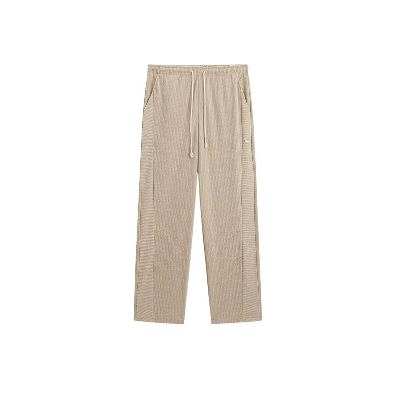 Men's Spliced Straight Fit Pants sold by PEACEBIRD