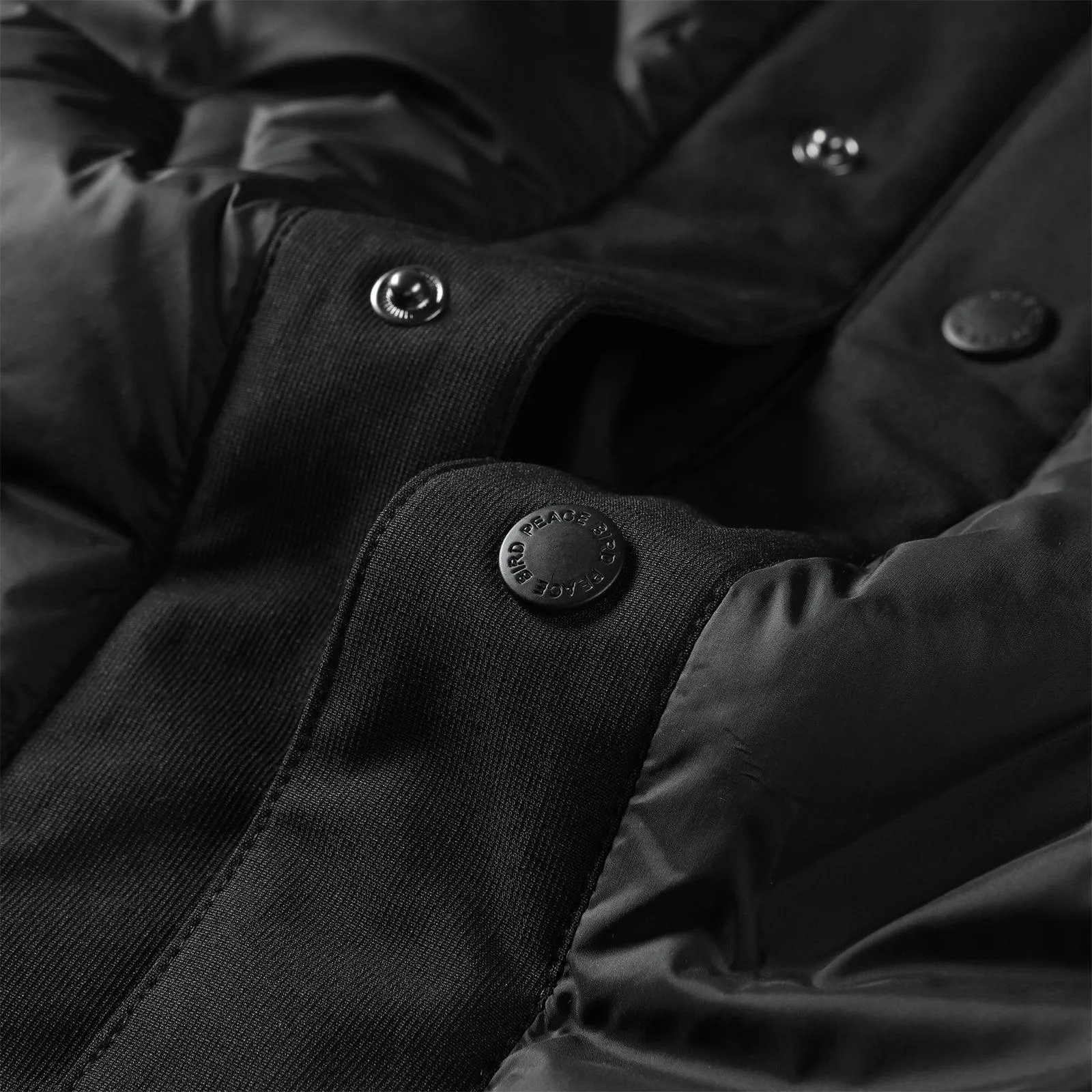 Men's Panelled Puffer Jacket sold by PEACEBIRD product image thumbnail 5