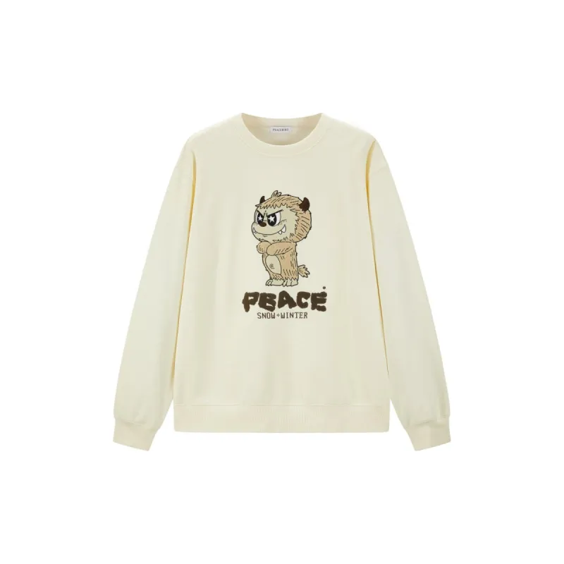 Men's Cartoon Patch Design Sweatshirt sold by PEACEBIRD