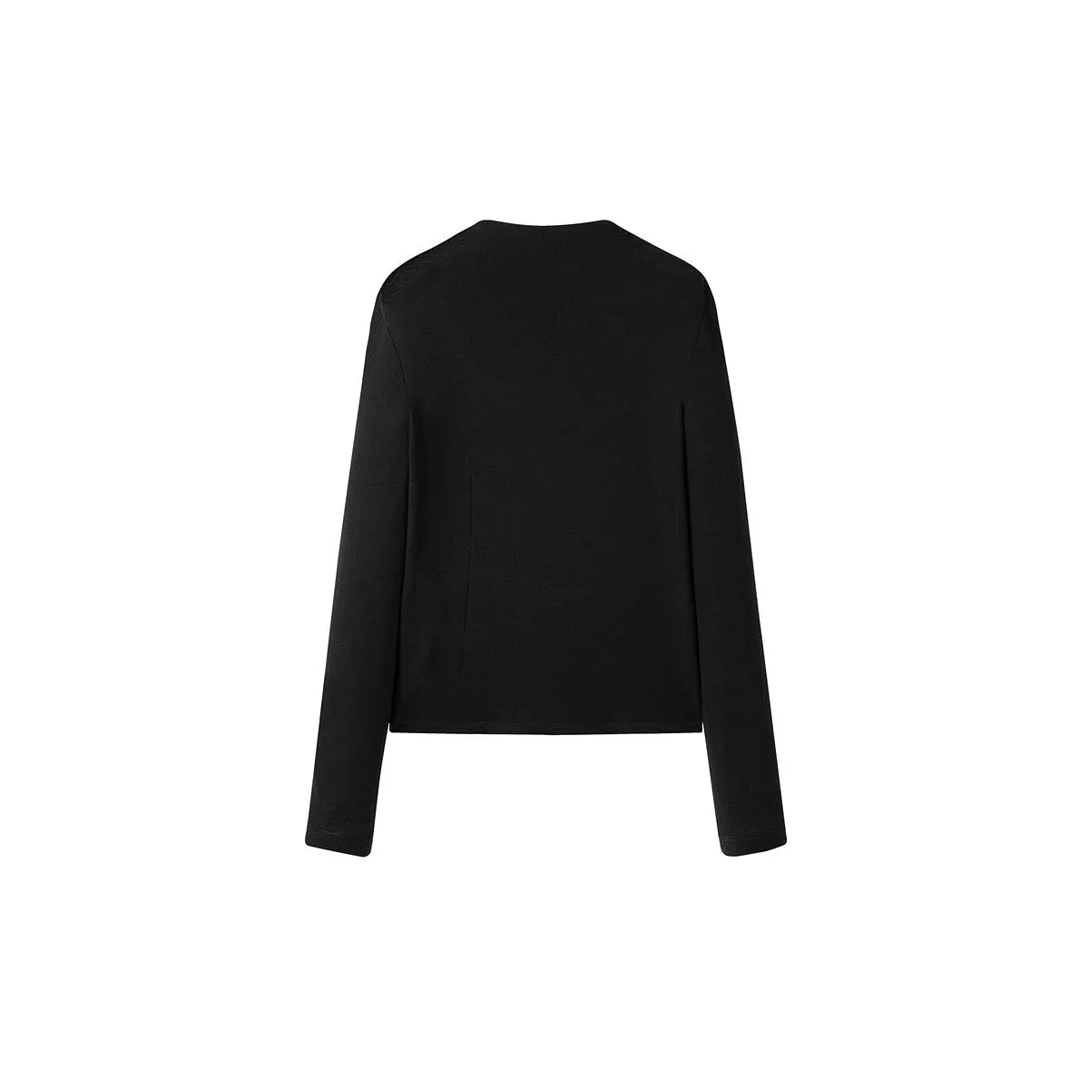 Women's Sheep Wool Long Sleeve T-shirt sold by PEACEBIRD product image thumbnail 2