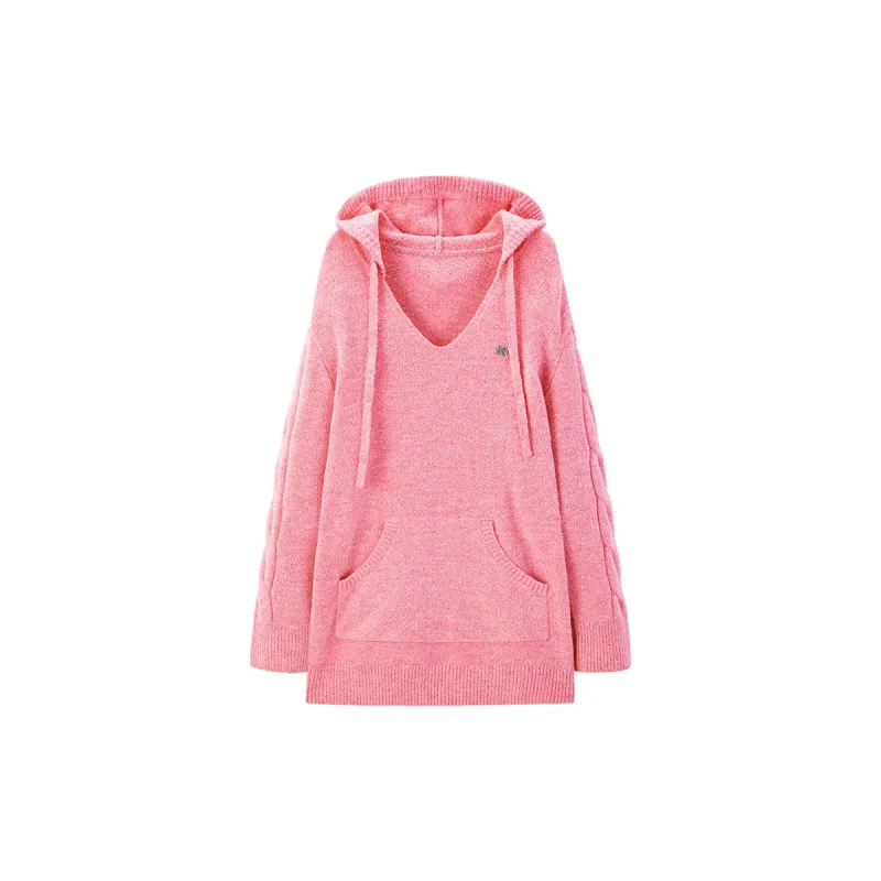 Women's Jacquard Texture Hooded Knit Dress sold by PEACEBIRD