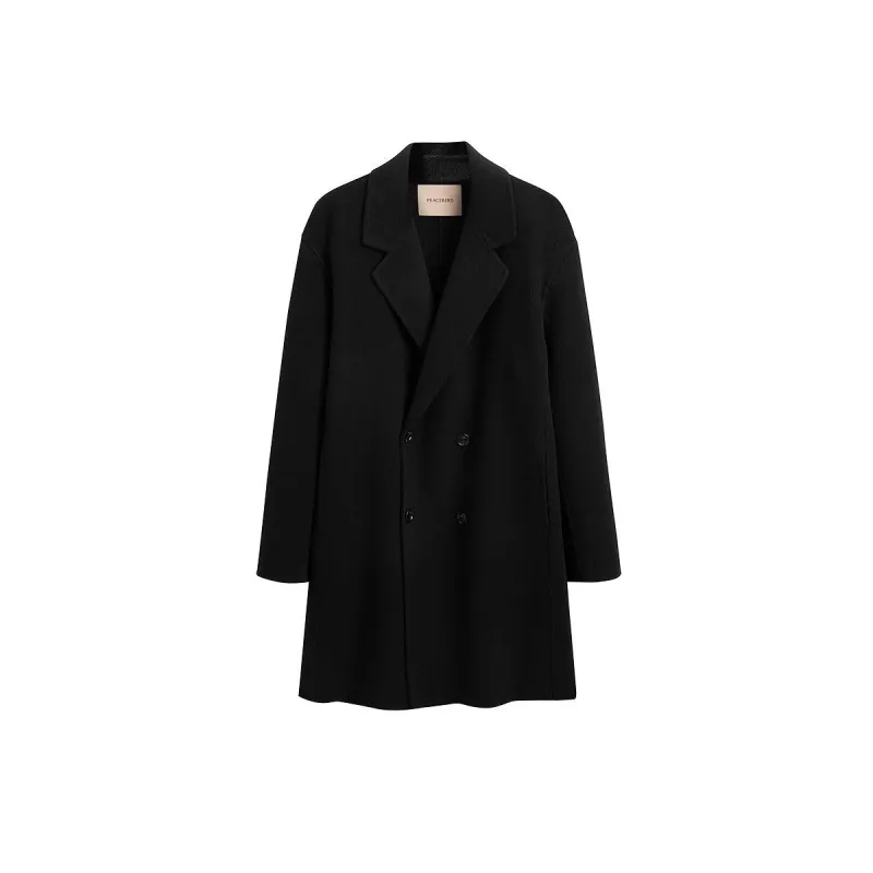 Men's Straight Wool Coat sold by PEACEBIRD
