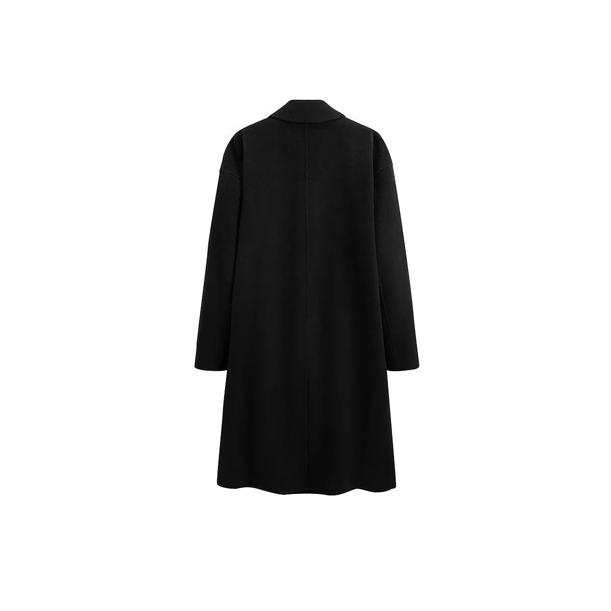 Men's Loose Fit Wool Coat sold by PEACEBIRD product image thumbnail 2